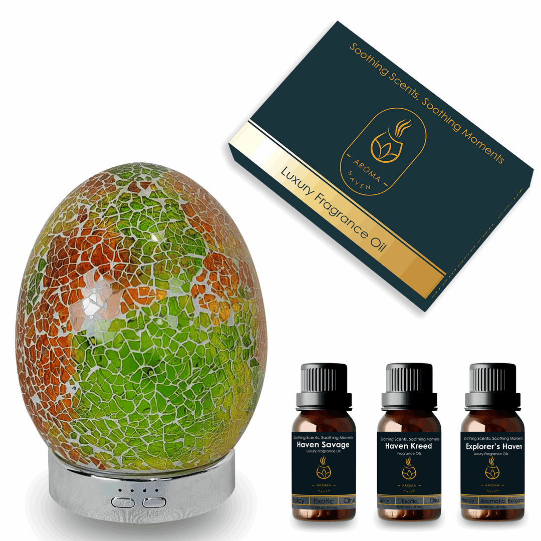 S2 Citrin Glow Ultrasonic Diffuser With Oil Set - Aroma Haven