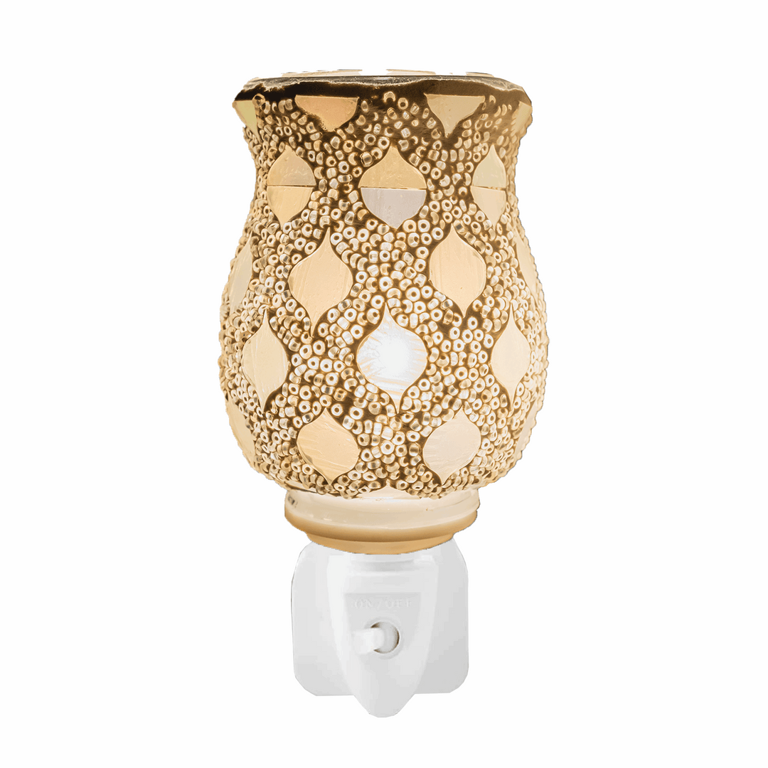 Star Pearl S2 Mosaic Plug-In Warmer, Electric Wax Melt Burner and Night Light, offering aromatic home fragrance, available exclusively at Aroma Haven UK.