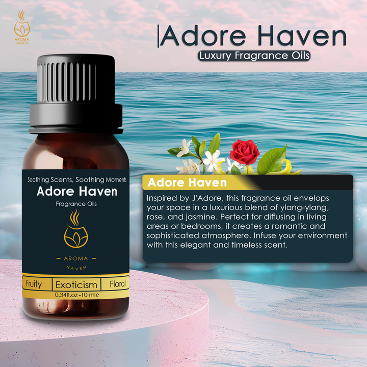 Set of 3 Luxury 10ml Aroma Oils For Her | Lady Haven, Diamond Haven, Adore Haven | Inspired Fragrance Oils