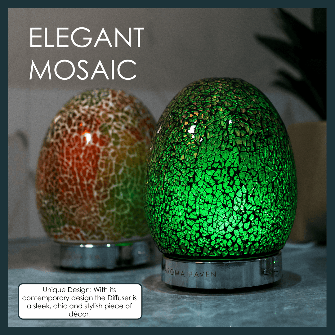 Mosaic aroma diffuser, modern and stylish, perfect for adding chic decor and pleasant aroma.
