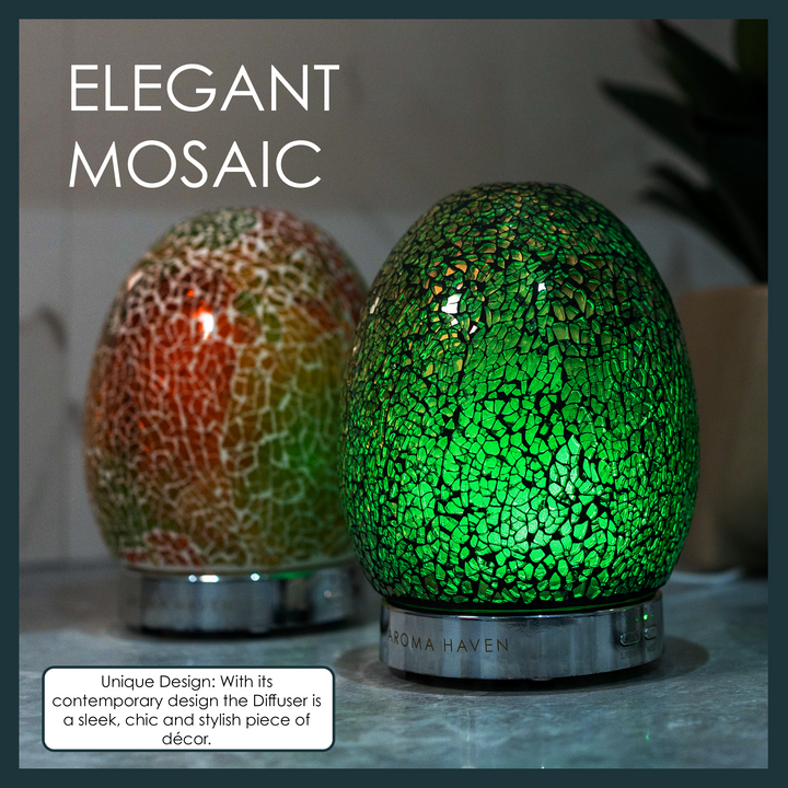 Mosaic aroma diffuser, modern and stylish, perfect for adding chic decor and pleasant aroma.