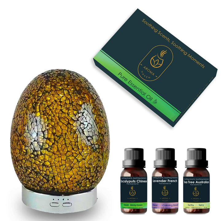 S3 Champagne Breeze Ultrasonic Diffuser With Oil Set - Aroma Haven