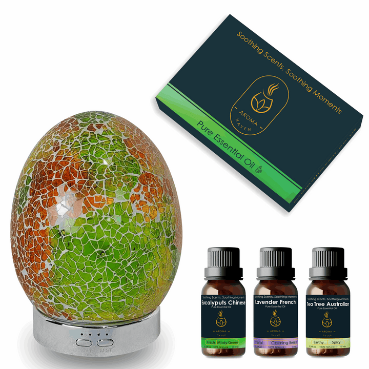 S2 Citrin Glow Ultrasonic Diffuser With Oil Set - Aroma Haven