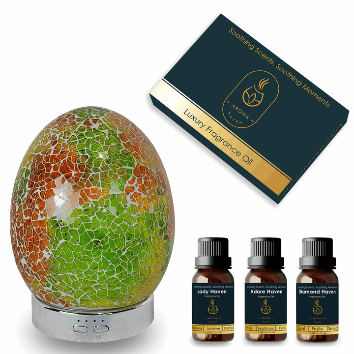 S2 Citrin Glow Ultrasonic Diffuser With Oil Set - Aroma Haven