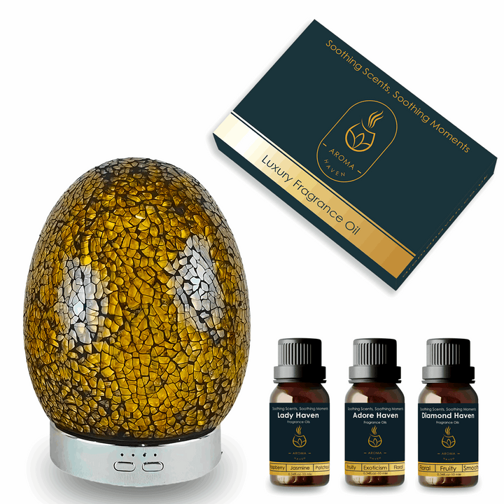 S3 Champagne Breeze Ultrasonic Diffuser With Oil Set - Aroma Haven