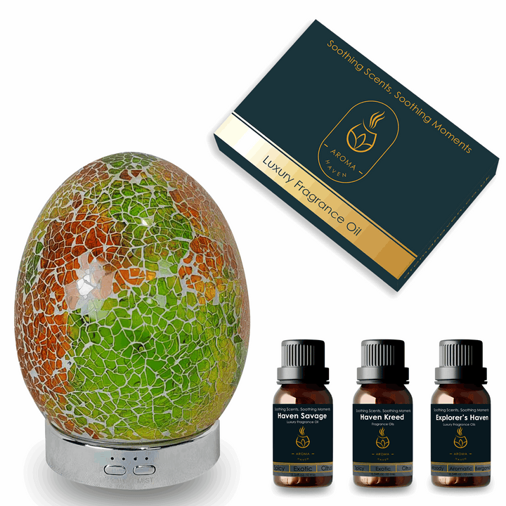 S2 Citrin Glow Ultrasonic Diffuser With Oil Set - Aroma Haven