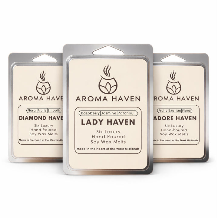 Luxury Floral Soy Wax Melt Collection – Diamond, Lady & Adore Haven