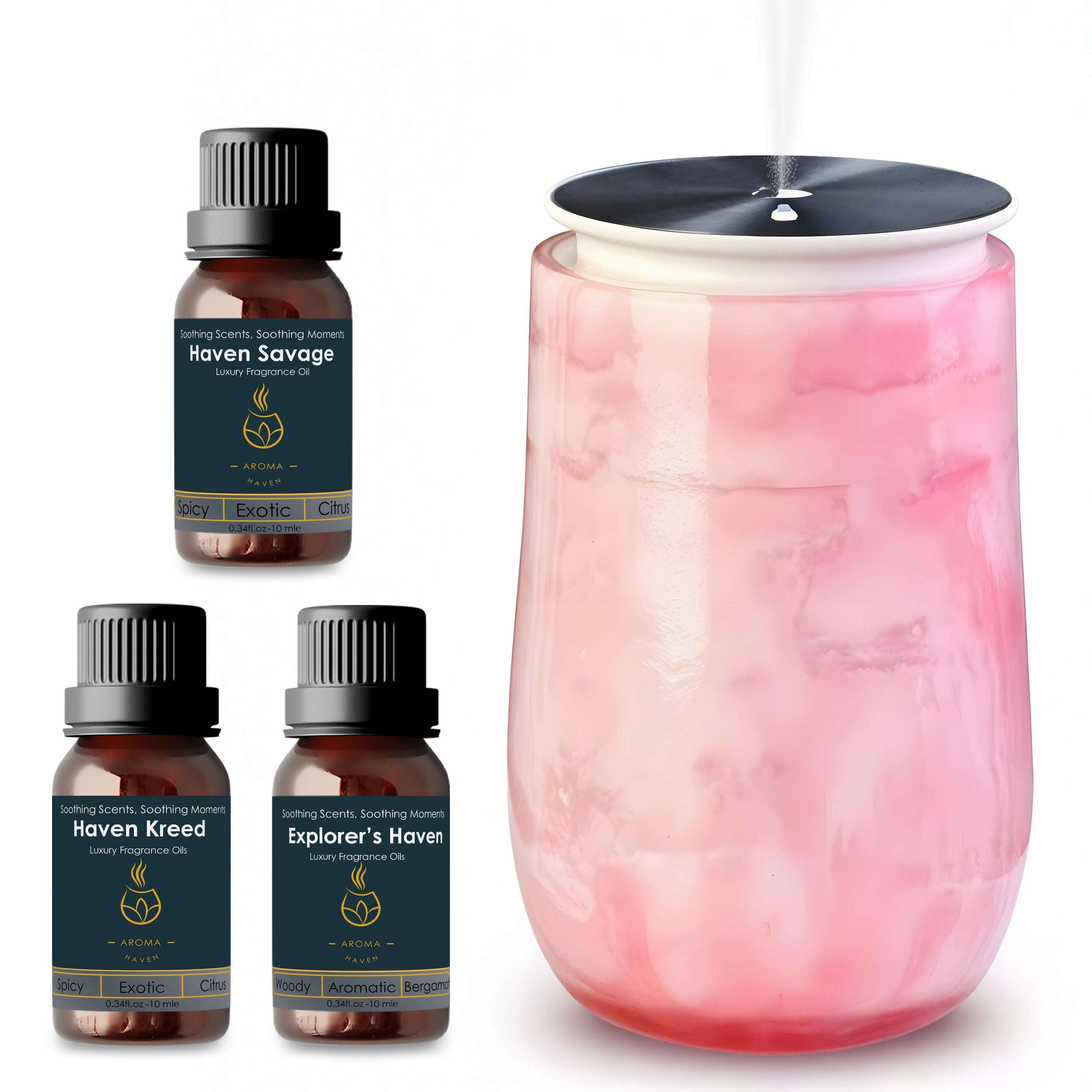 Waterless Diffuser S5 LuxEssence with Inspired Fragrance – Aroma Haven