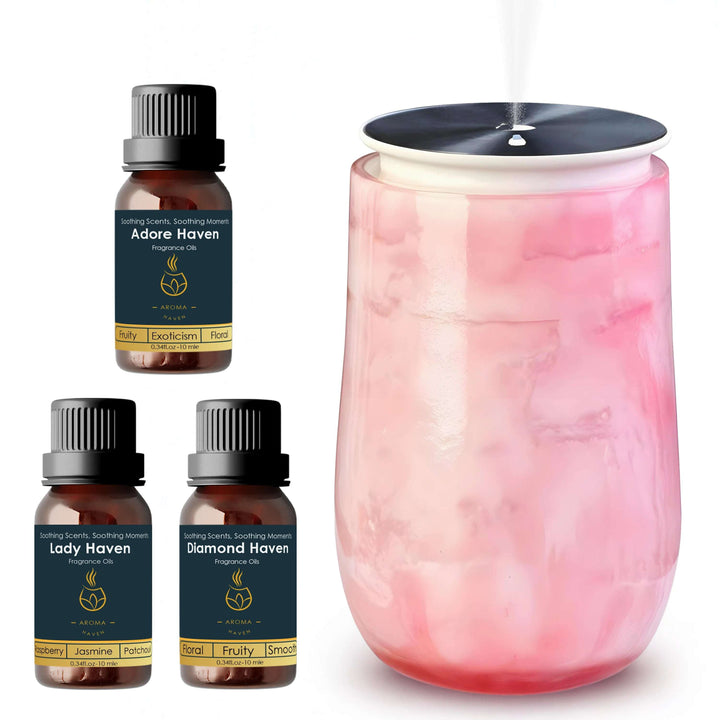 S5 Waterless Diffuser LuxEssence With Essential Oils - Aroma Haven