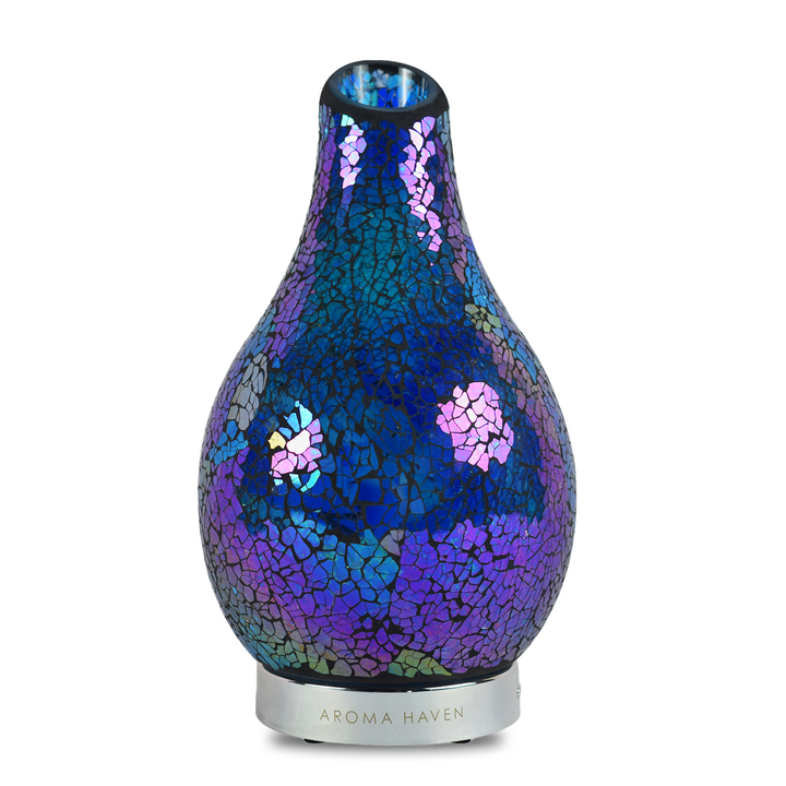 Aroma Haven UK’s Edge Blue diffuser with ultrasonic technology, perfect for a soothing home ambiance.