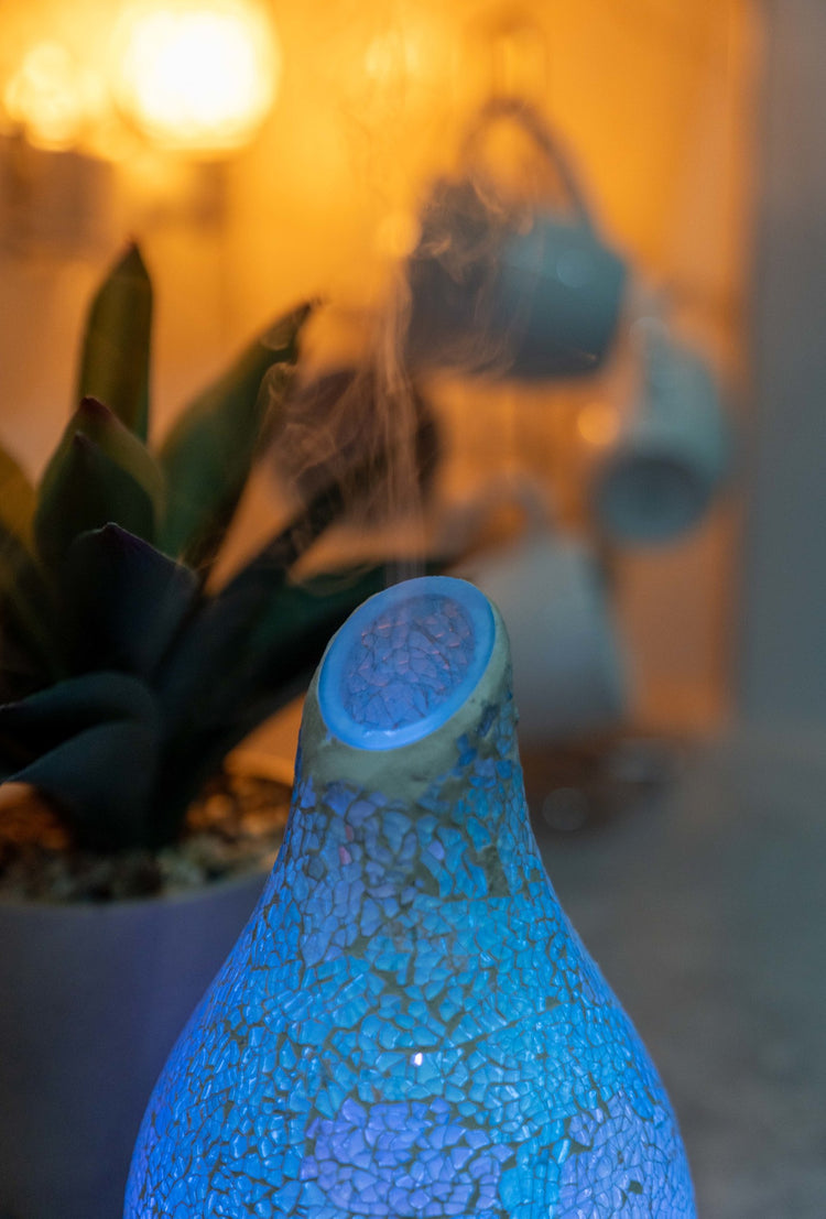 Blue Diffuser Panel Calm Your Space with S1 Round Blue Diffuser | Aroma Haven