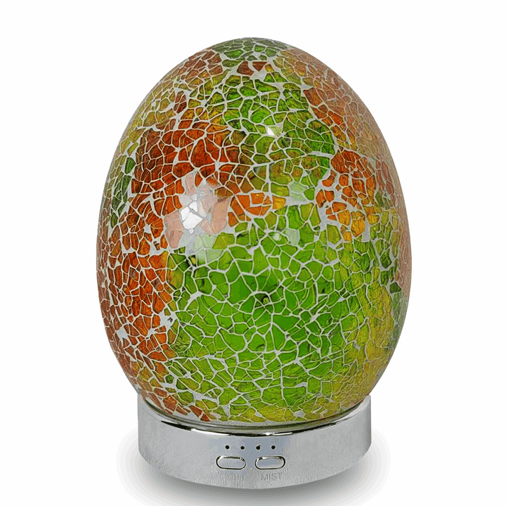 Elegant S3 Luxe Oval Citrine Glow Ultrasonic Diffuser, enhancing aromatherapy ambiance, available at Aroma Haven UK.