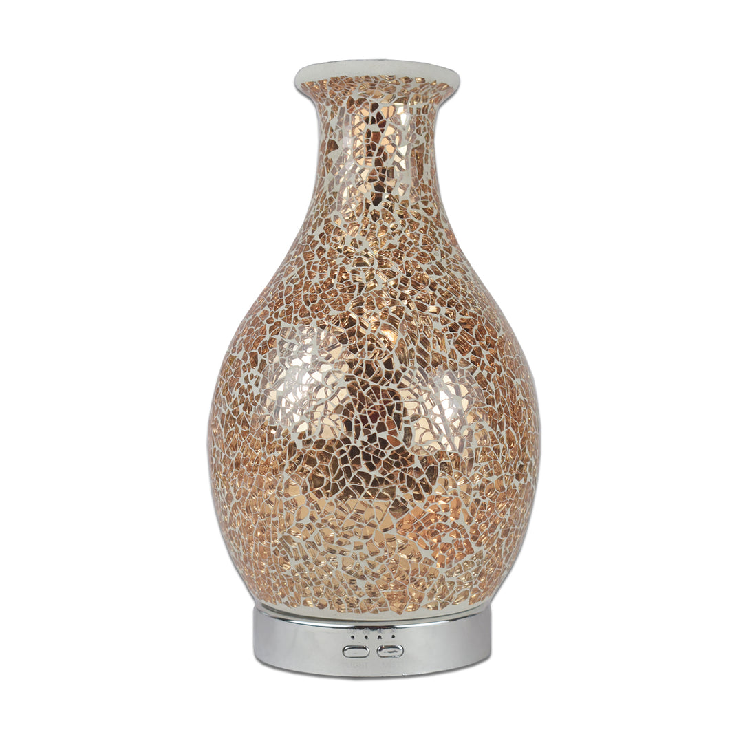 Luxurious S1 Round Rose Gold Aroma Diffuser, enhancing aromatherapy experience, available at Aroma Haven UK.