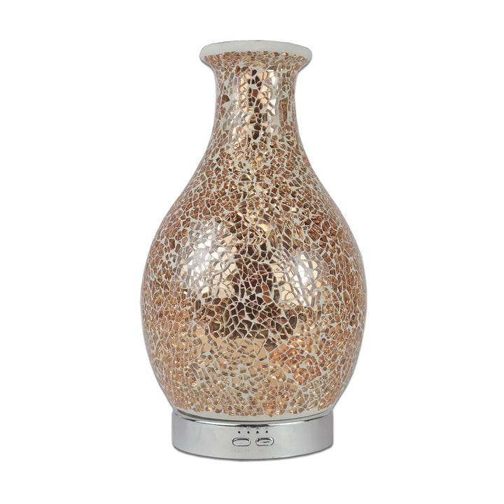 Luxurious S1 Round Rose Gold Aroma Diffuser, enhancing aromatherapy experience, available at Aroma Haven UK.