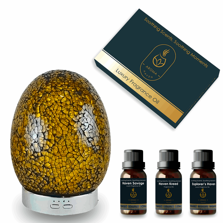 S3 Champagne Breeze Ultrasonic Diffuser With Oil Set - Aroma Haven