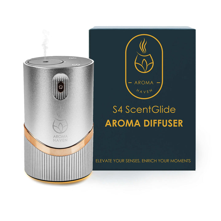 S4 ScentGlide Waterless Diffuser Silver - Aroma Haven